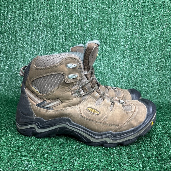 Keen Durand Mid Men's 10 Waterproof Boots 1011550 Brown Made In USA - Picture 1 of 12